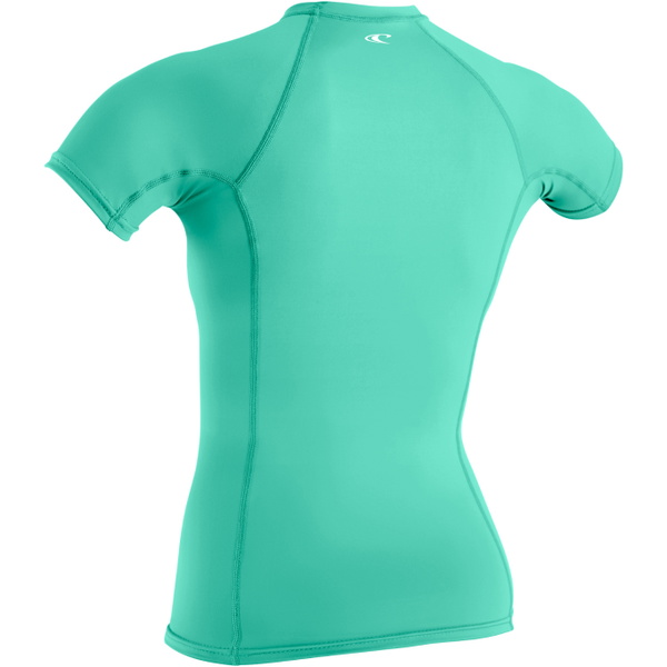 2026 O'Neill Womens Basic Skins Short Sleeve Rash Vest 5717 - Light Aqua